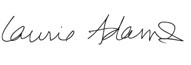 Laurie Adams’ signature