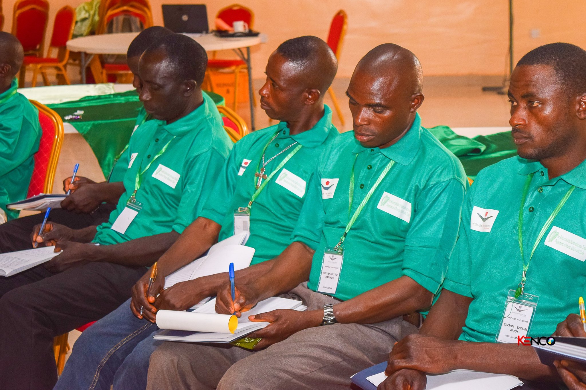 Men in Nigeria participating in our Men's Engagement Program