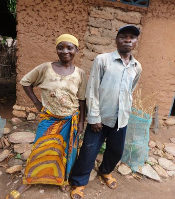 Beatrice and her husband in the Democratic Republic of Congo