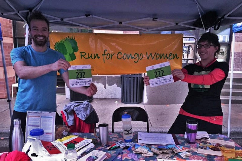 WfWI supporters run to raise funds for Congolese women