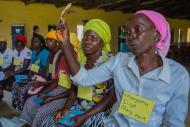 Women meeting in Village Savings and Loans Association in Nigeria