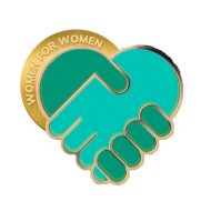 WfWI branded enamel pin