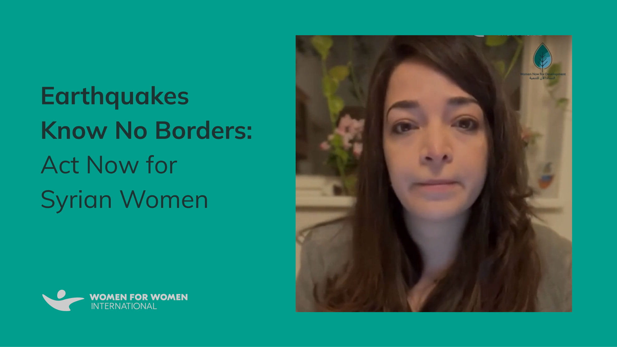 Earthquakes Know No Borders: Act Now for Syrian Women