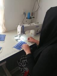 Hasiba of Hanya sewing masks