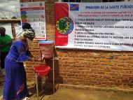 Handwashing stations in the DRC during COVID-19