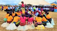 Program participants in Nigeria take part in the graduation ceremony. 