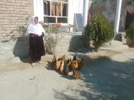 Sohalia and her chickens