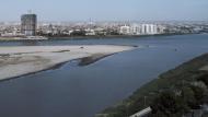 The Blue Nile and White Nile tributaries meeting in Khartoum, Sudan. Photo: Christopher Michel