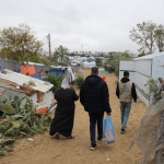 Walking around Gaza camp