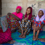 Women in Sudan sitting in class