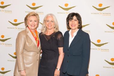 Hilary Clinton with others