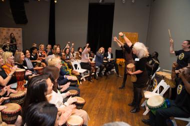 2017 Rhythm for equality laurie drumming