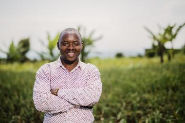 Emmanuel, a Women for Women International trainer in Rwanda