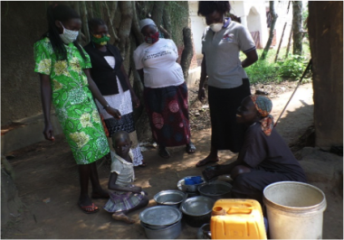 Stella receives a visit from the South Sudan team