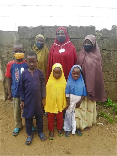 Hassana and her children