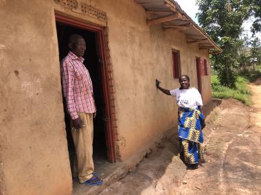 Gorette with her husband. 