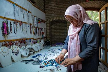 Ferhana at her shop