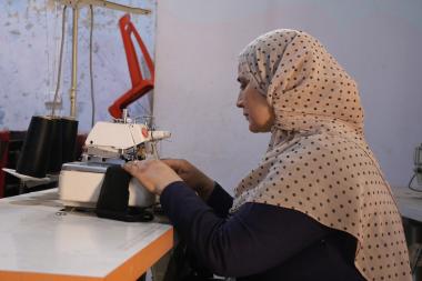 A participant at the Women Now center/Idlib