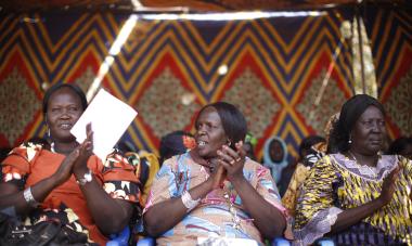 three women in South Sudan 