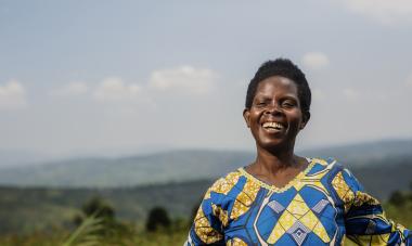 Francine, Program Participant in Rwanda. Photo credit: Serrah Galos