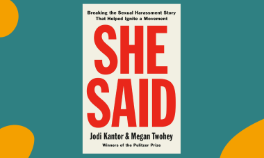 She Said by Jodi Kantor and Megan Twohey - Book Club Graphic