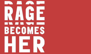 Hero image: Rage Becomes Her in stylized text over red with #WFWIBookClub in the corner