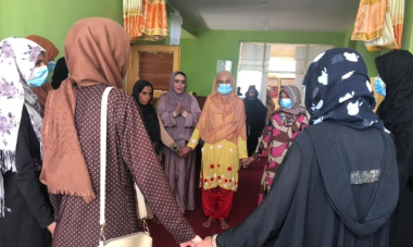 Women in Afghanistan Holding Hands 