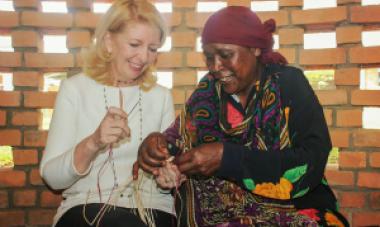 women weaving