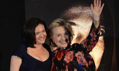 Hillary Clinton and Sheryl Sandberg