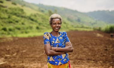 Rwanda - woman crossing arms smiling 