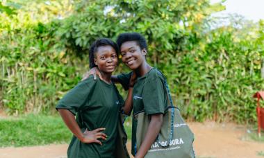 Participants of WfW Rwanda's Adolescent girls program in Rubona area, Rwanda. Photo credit: Kubwimana Louis