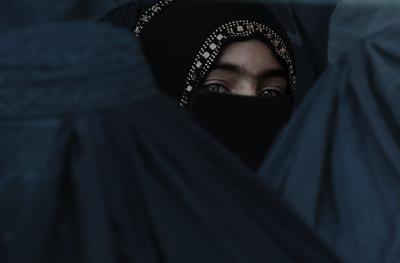 afghan girl eyes obscured