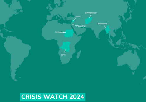 6 top crises graphic 2024